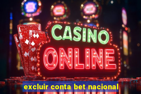 excluir conta bet nacional